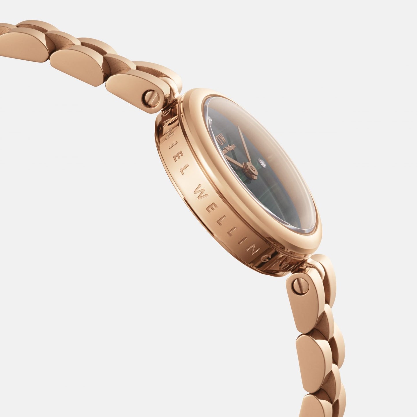 DANIEL WELLINGTON ELAN LUMINE ROSE GOLD MALACHITE DIAL WATCH